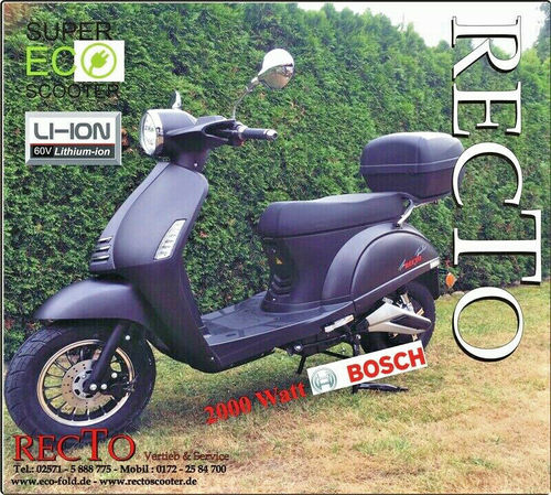 GRACE ECO Scooter ( SES 2000Li ) 2000 Watt BOSCH Motor und einem 1200 WH Li Ion Quick Out
